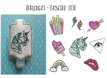 Stickserie ITH - Handgel Tasche Blanko & mit Motiven in 5 Varianten